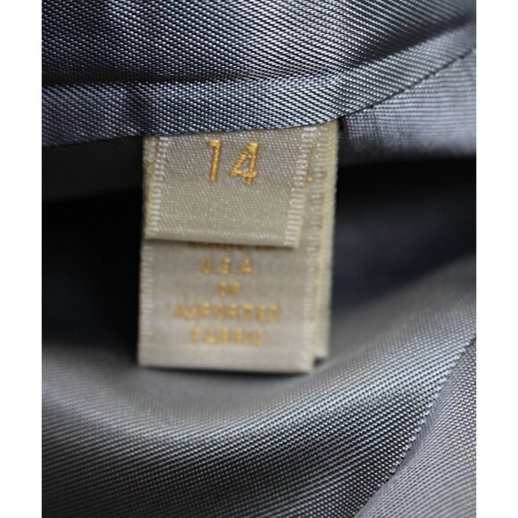 New w/Tags Fleurette Notch Collar Double Breasted Wool Coat in Grey Heather, 14 - Picture 6 of 14